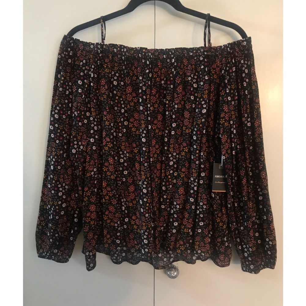 Forever 21 Floral Off The Shoulder Top